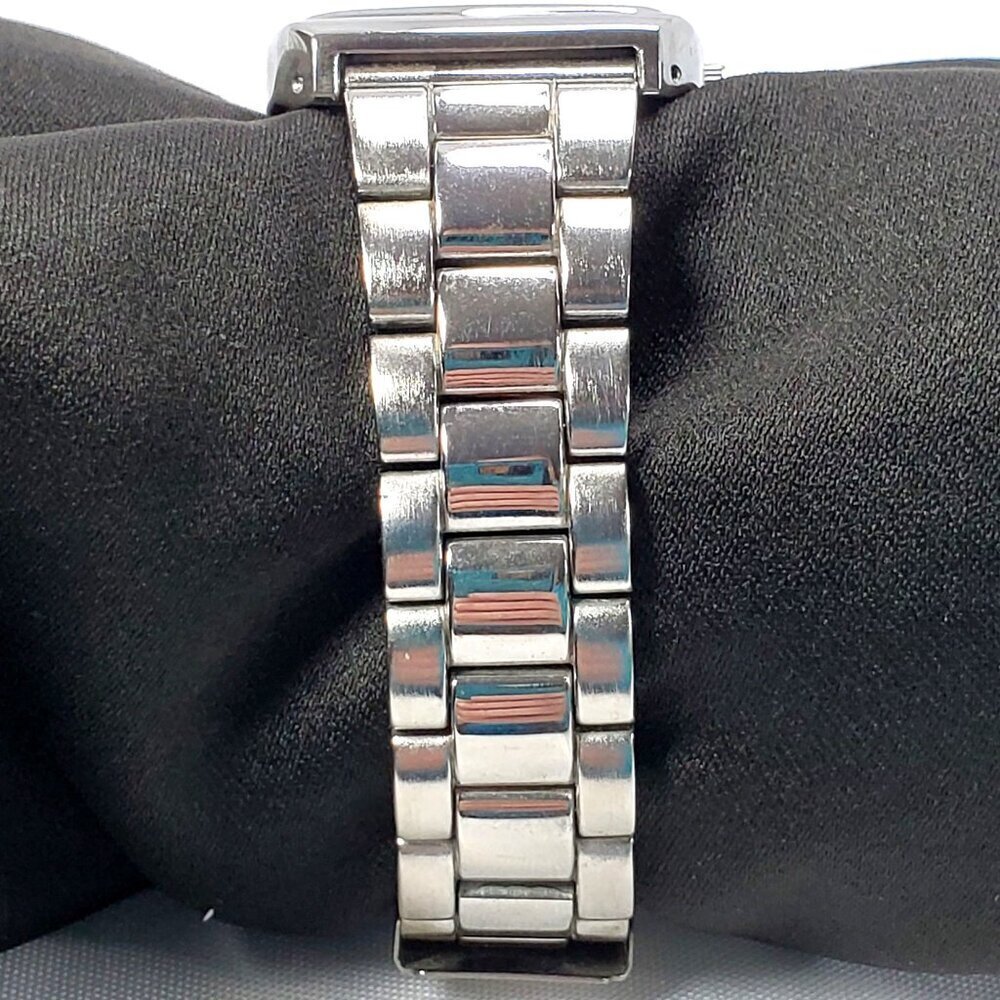 Kenneth Cole Reaction Mens Stainless Steel Watch Black Dial 7 3/4" band Works - Picture 6 of 12